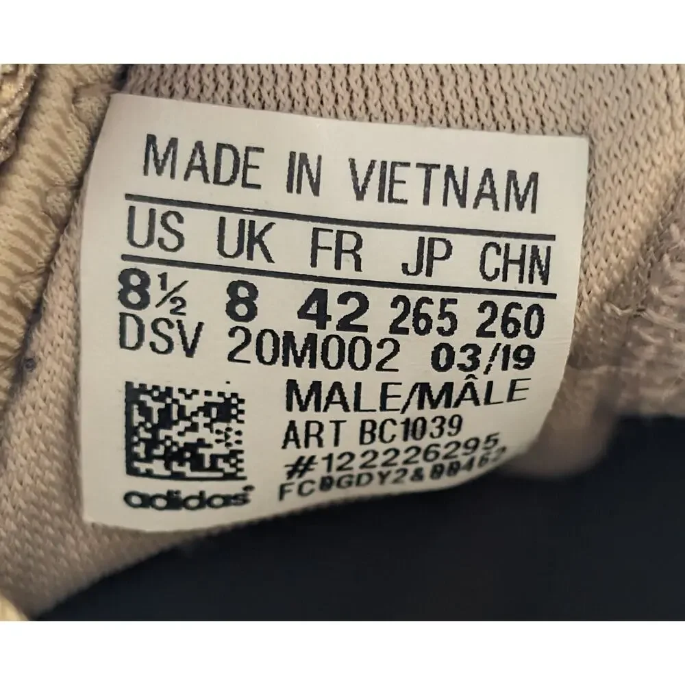 Adidas Shoes Mens Size 8.5 Purebounce+ Raw Desert Brown Tan Sneakers - Picture 3 of 8